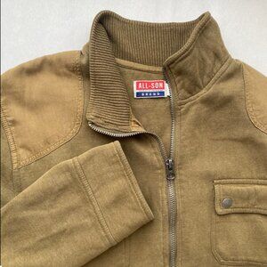 Vintage All-Son Utility Military Field Jacket Cotton Blend Size L